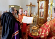 Литургия в скиту Свято-Троицкого Александра Свирского мужского монастыря